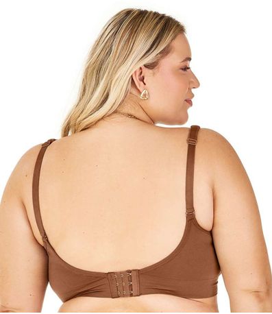 Sutiã Comfort Alças Largas Reguláveis Zee Rucci Marrom