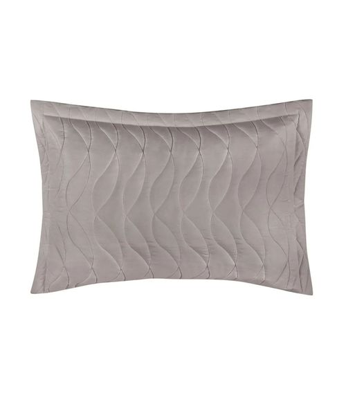 Porta Travesseiro Toque Acetinado Altenburg Cinza