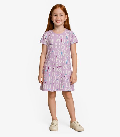 Vestido Feminino Infantil Select Roxo