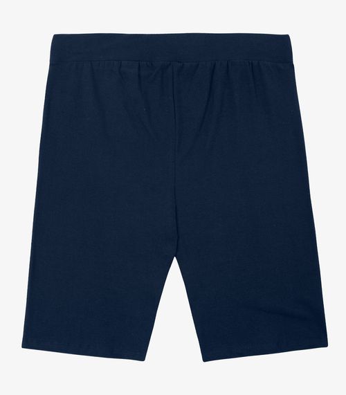 Bermuda Ciclista Feminina em Cotton Pesado Select Azul