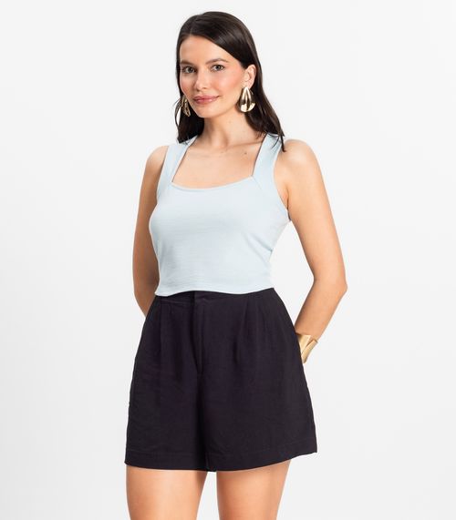 Cropped Feminino Select Azul