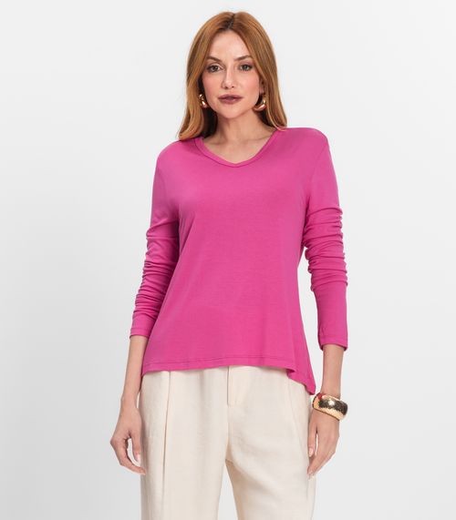 Blusa Manga Longa Select Rosa
