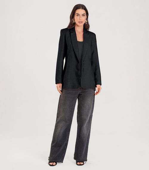 Blazer Feminino Tweed Endless Preto
