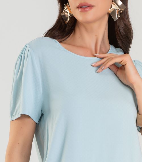 Blusa Feminina Em Viscose Infinita Cor Azul