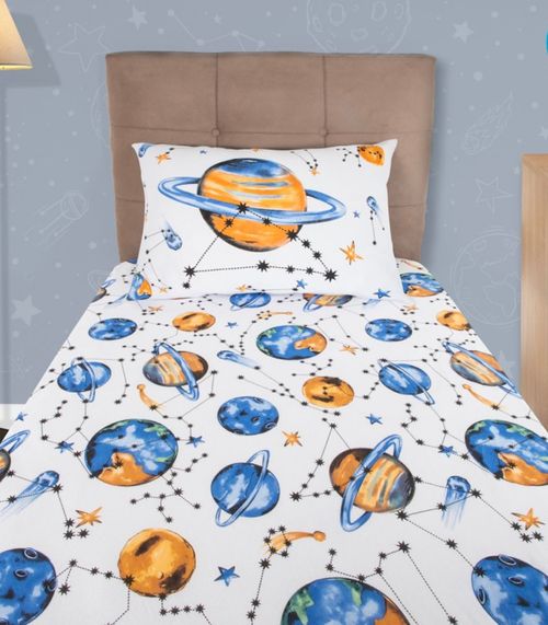 Jogo De Cama Solteiro Joy Doce Vida Branco