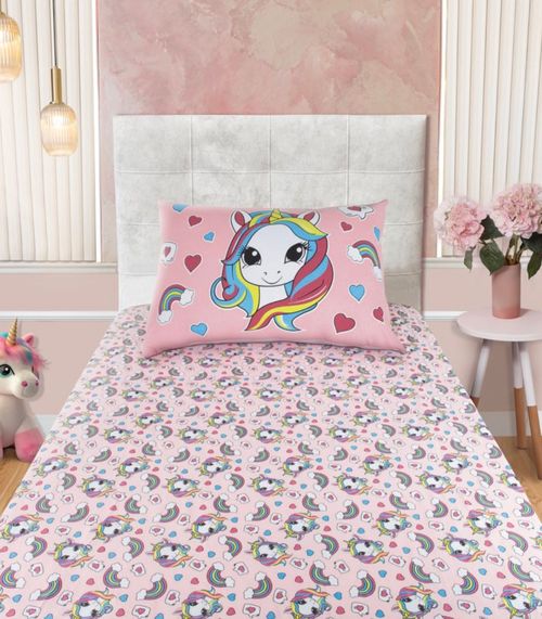 Jogo De Cama Solteiro Joy Doce Vida Rosa