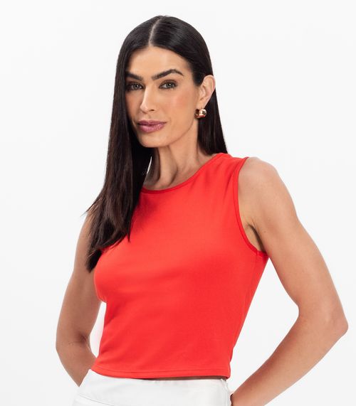 Regata Feminina em Ponto Roma Rovitex Laranja