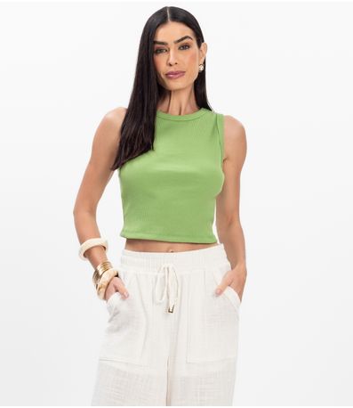 Regata Feminina em Ribana Rovitex Verde