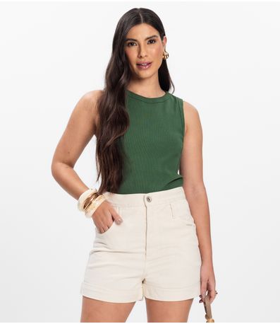 Regata Feminina em Ribana Rovitex Verde