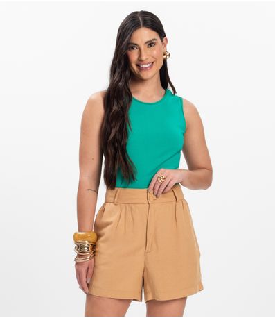 Regata Feminina em Ponto Roma Rovitex Verde