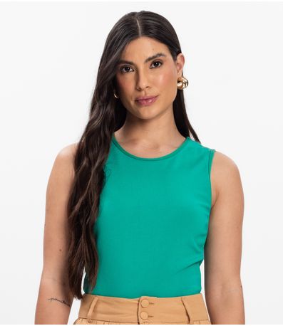 Regata Feminina em Ponto Roma Rovitex Verde