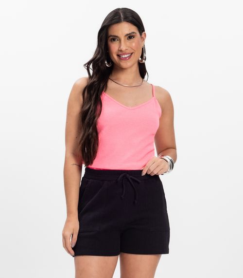 Blusa de Alça Infinita Cor Rosa