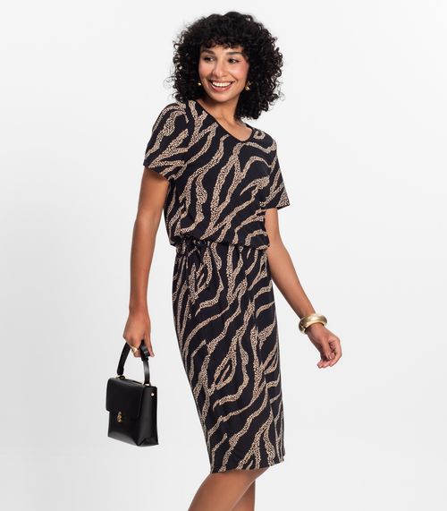 Vestido Midi Feminino Select Preto