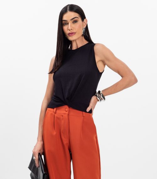 Regata Feminina Infinita Cor Preto