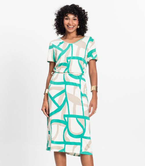 Vestido Midi Feminino Select Bege