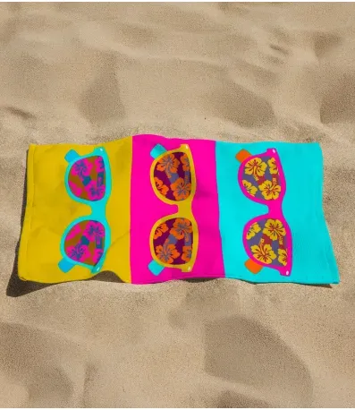 Toalha De Praia Estampada Toque Aveludado Rozac Rosa