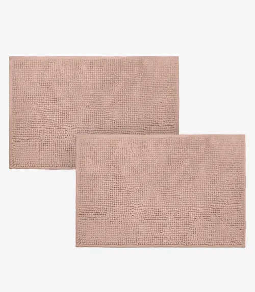 Kit 2 Tapetes Pipoca Bolinha Toque Macio Rovitex Home Rosa