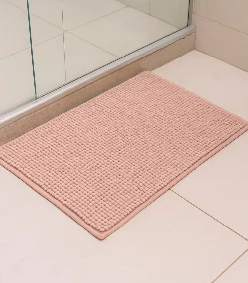 Kit 2 Tapetes Pipoca Bolinha Toque Macio Rovitex Home Rosa