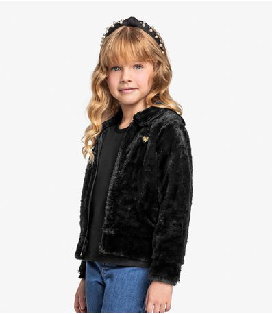 Casaco Infantil Feminino Trick Nick Preto