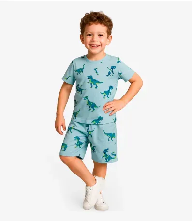 Pijama Infantil Masculino Estampado Select Azul
