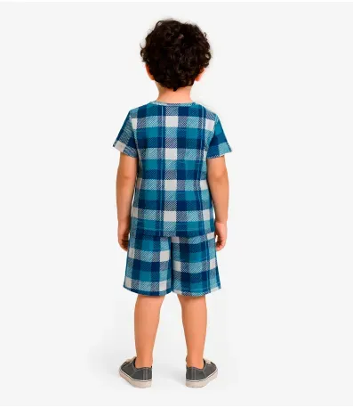 Pijama Infantil Masculino Estampado Select Azul