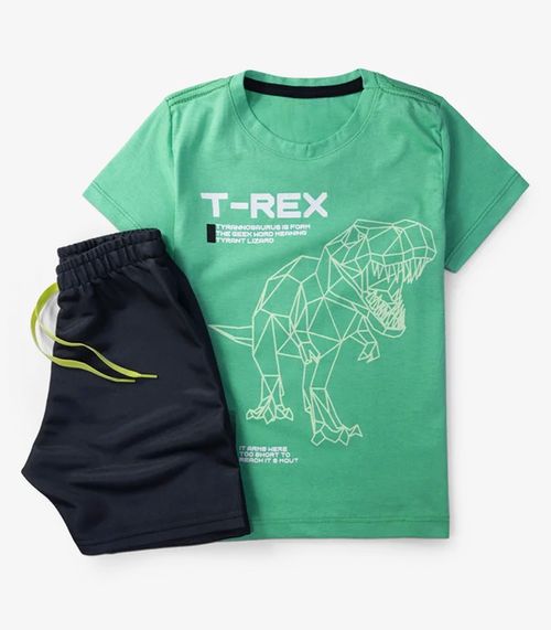 Conjunto Infantil Menino Brilha No Escuro Select Verde