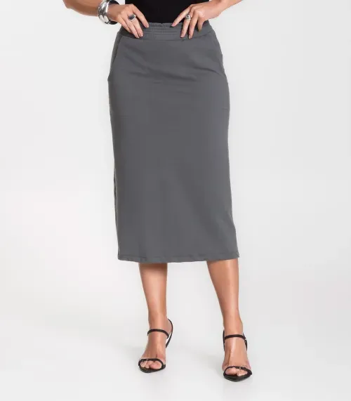 Saia Feminina Select Cinza