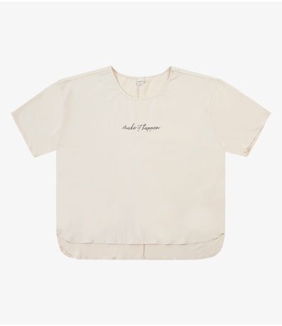 Blusa Mullet Feminina Rovitex Bege