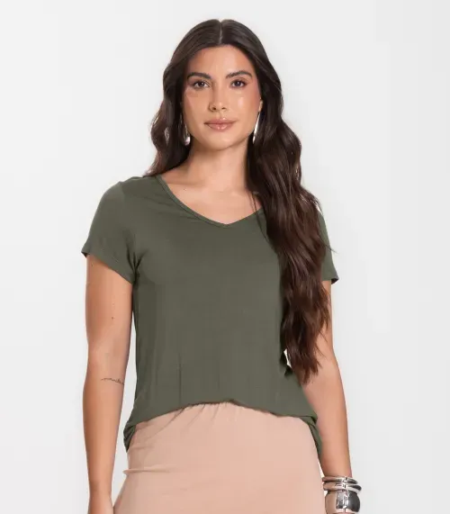 Blusa Feminina Básica Select Verde