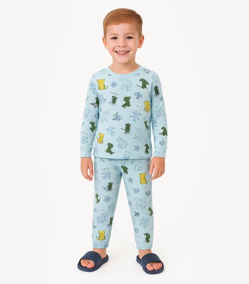 Pijama Masculino Infantil Select Azul