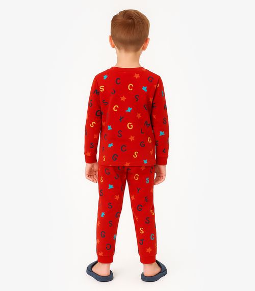 Pijama Masculino Infantil Select Vermelho