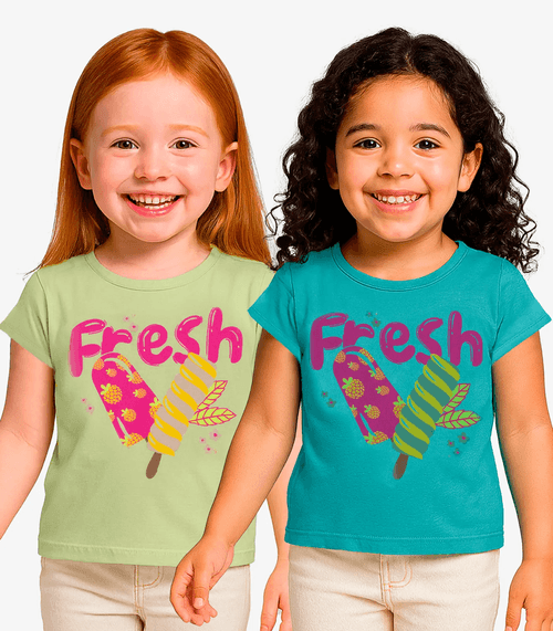 Kit 2 Blusas Infantis Menina Infinita Cor Sortidas