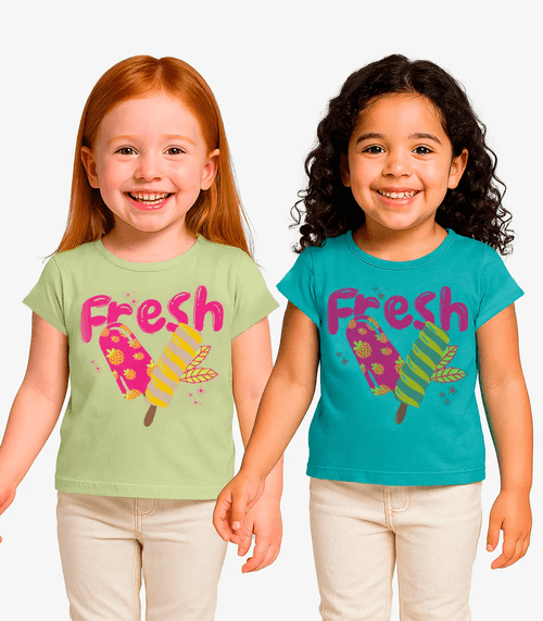 Kit 2 Blusas Infantis Menina Infinita Cor Sortidas