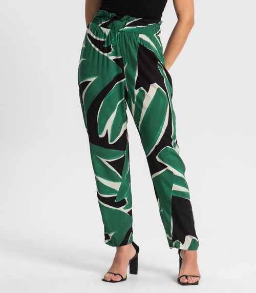 Calça Feminina Estampada Endless Preto