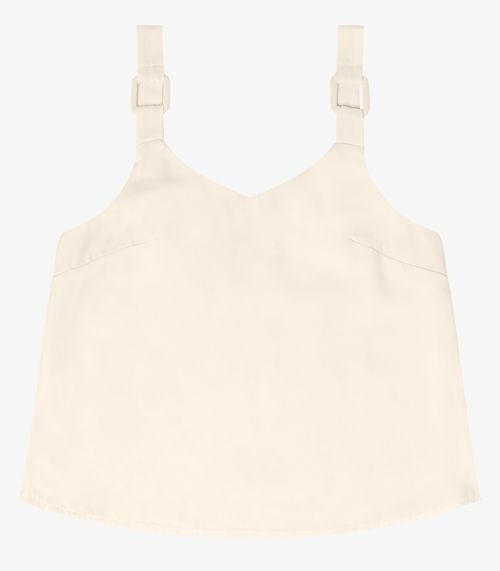 Regata Feminina Com Detalhes Endless Bege