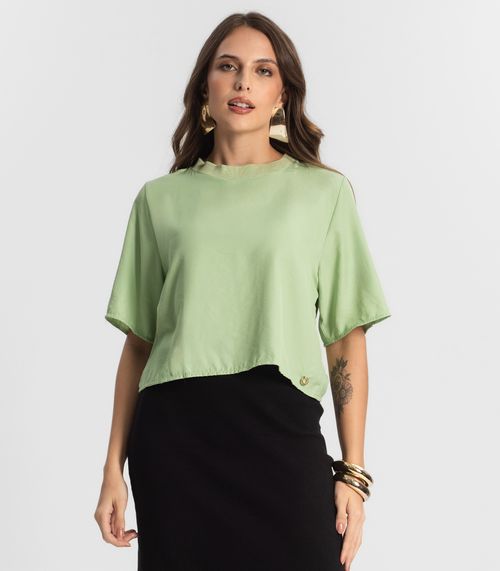 Blusa Feminina Manga Curta Endless Verde