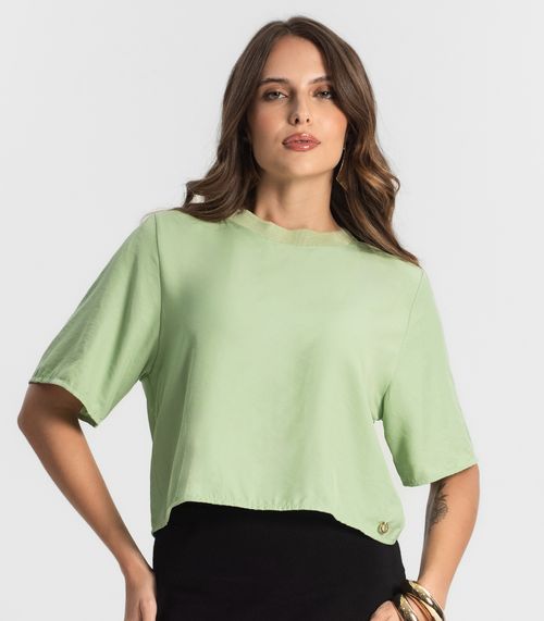 Blusa Feminina Manga Curta Endless Verde