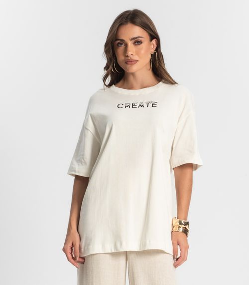 Camiseta Feminina Endless Bege