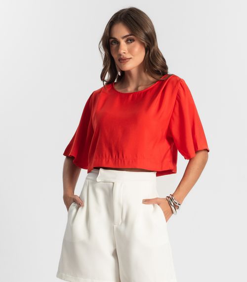 Blusa Feminina  Alfaiataria Endless Laranja