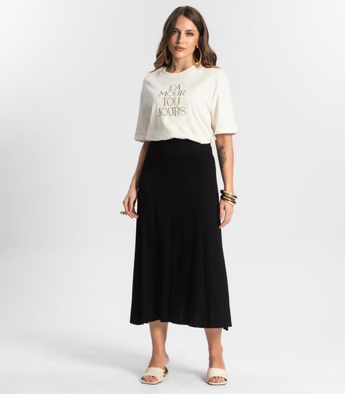 Saia Midi Endlesss Preto