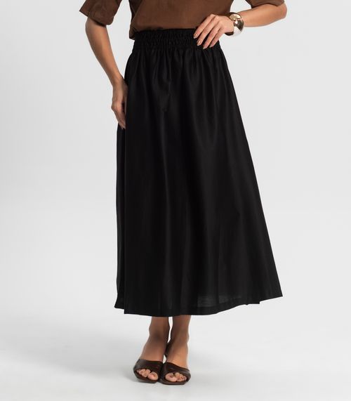 Saia Midi Endless Preto