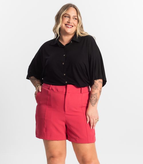 Shorts Feminino Alfaiate Secret Glam Vermelho