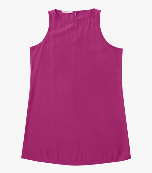 Vestido Regata Plus Size Secret Glam Roxo