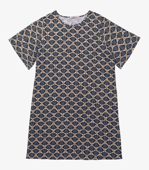 Vestido Estampado Plus Size Secret Glam Marrom