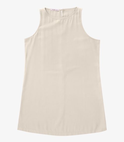 Vestido Regata Plus Size Secret Glam Bege