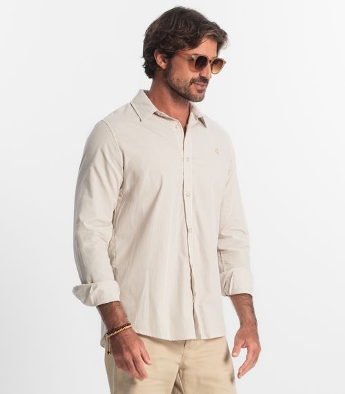 Camisa Manga Longa Diametro Marrom