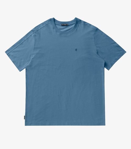 Camiseta Basica Masculina Plus Size Diametro Azul