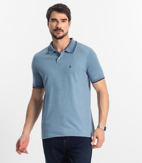 Polo Masculina Diametro Azul
