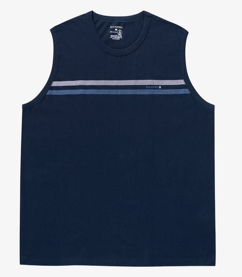 Regata Masculina Plus Size Diametro Azul