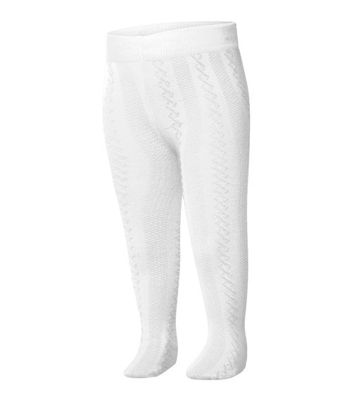 Meia Calça Infantil Trabalhada Trick Nick Branco